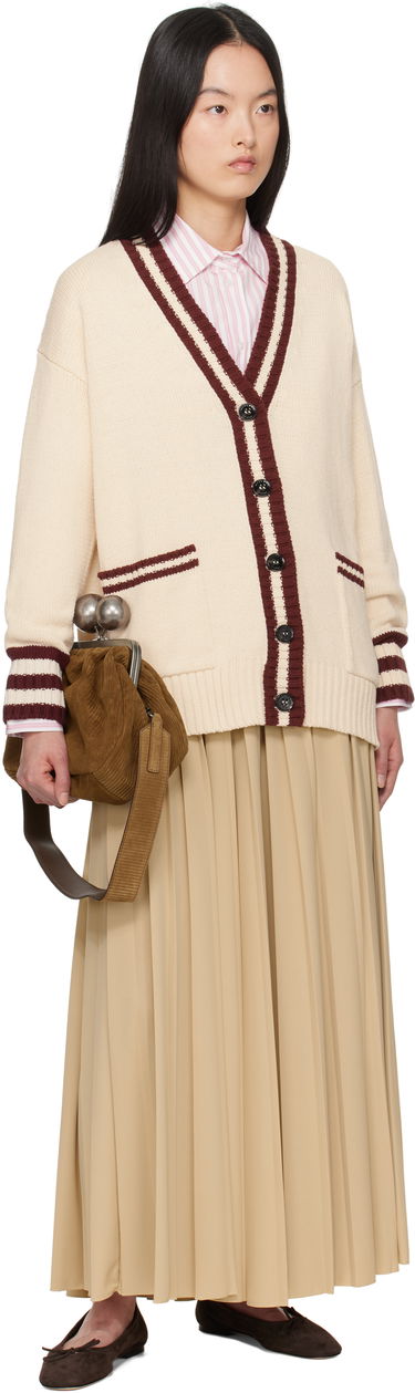 Sveter Max Mara Weekend Max Mara Vicolo Knit Cardigan Béžová | 2515341061600, 3