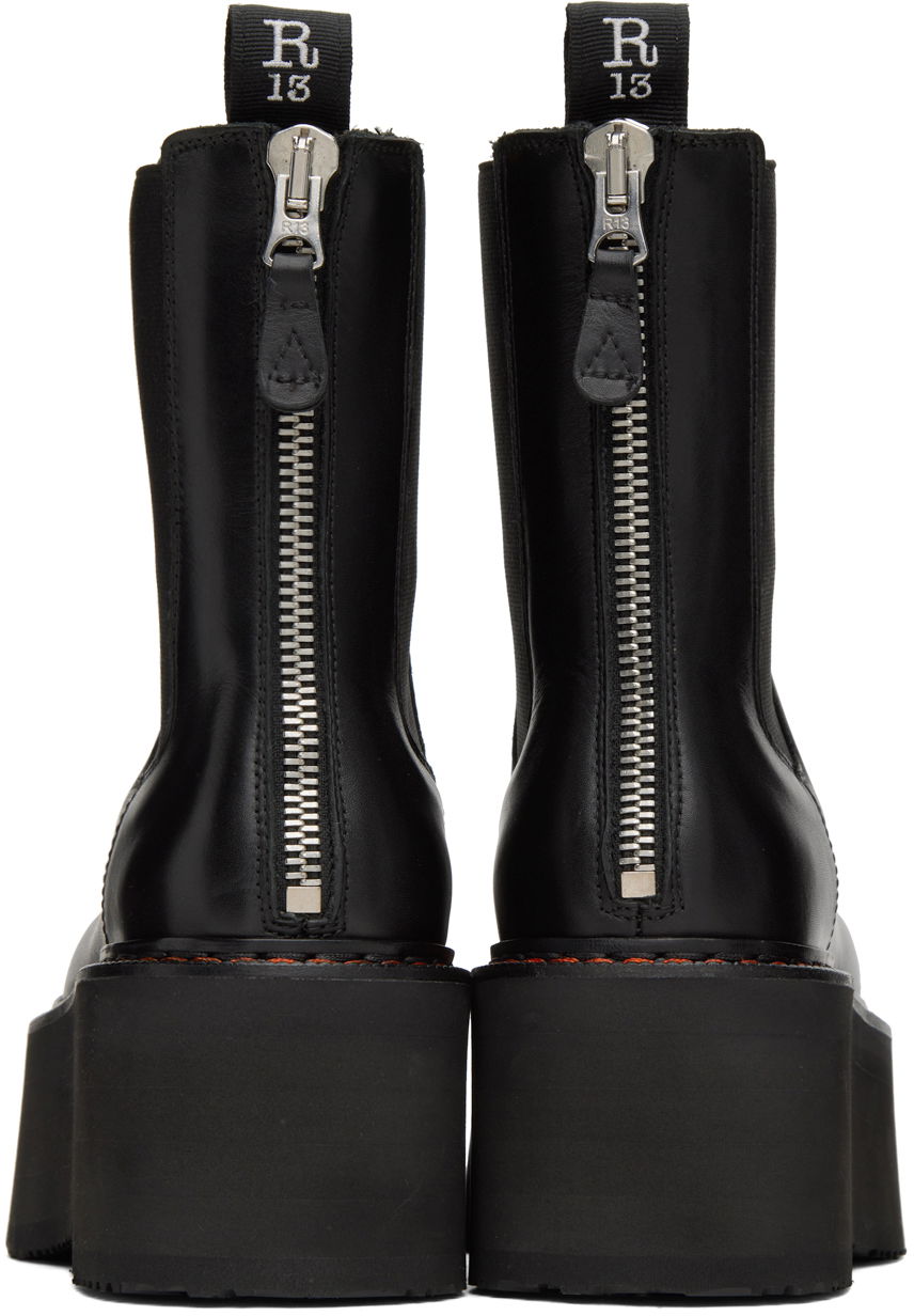 Oblečenie R13 R13 Double Stack Platform Chelsea Boots Čierna | R13S0245-001, 1