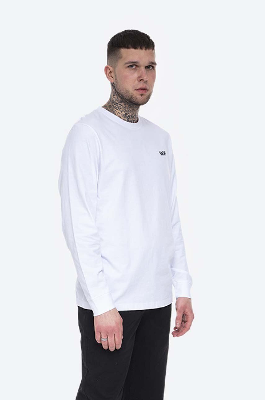 Tričko WOOD WOOD Mark Paisley Long Sleeve T-shirt Print Biela | 12115401.2489, 0