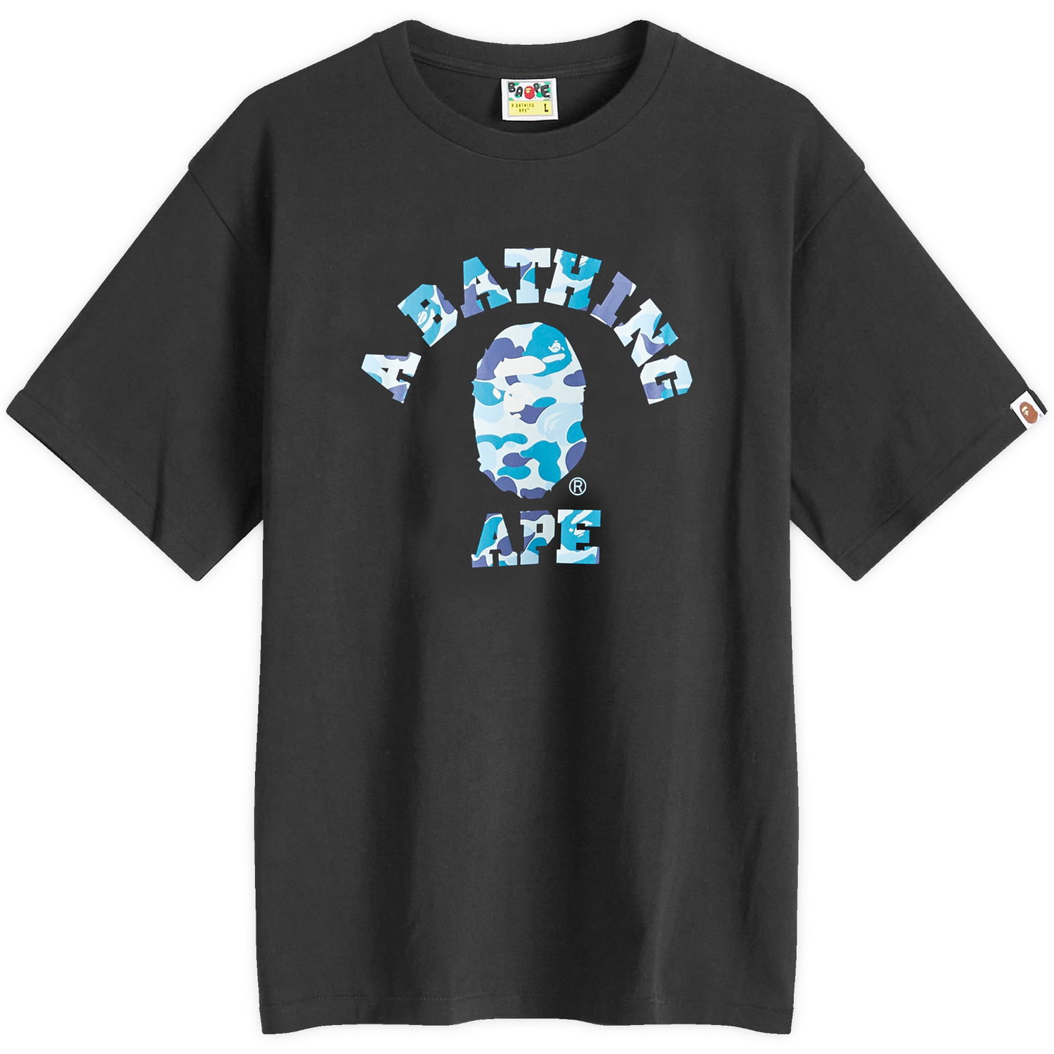 Tričko BAPE ABC Camo College T-Shirt Čierna | 001TEI301005M-BKB, 0