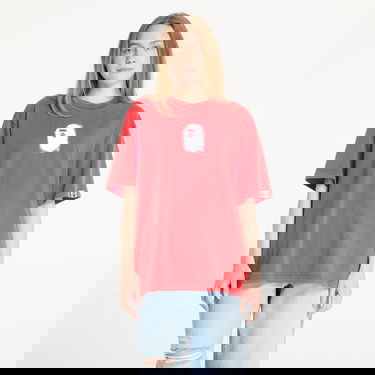 Tričko BAPE A BATHING APE Pigment Print Ape Head Relaxed Fit T-Shirt Červená | 001CSL301307MRED, 0