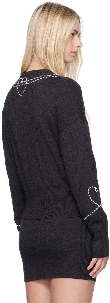 Sveter Moschino Heart Pockets Cardigan Čierna | 242K10914, 2