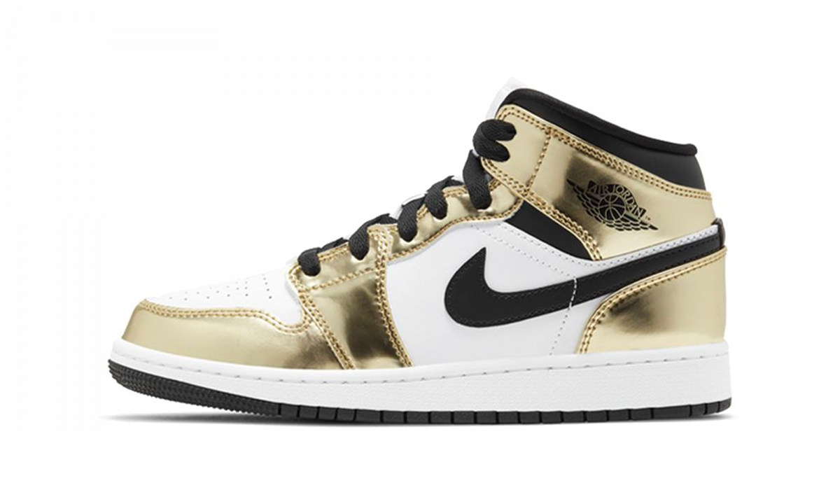 Air Jordan 1 Mid SE Metallic Gold (GS)