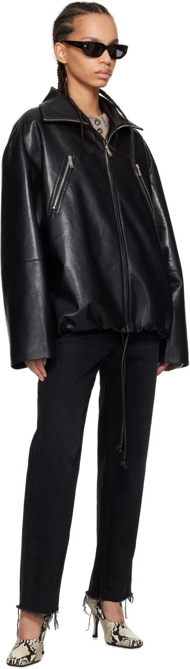 Bunda Nanushka Nanushka Aiman Faux-Leather Jacket Čierna | NW25RSJK13999, 3