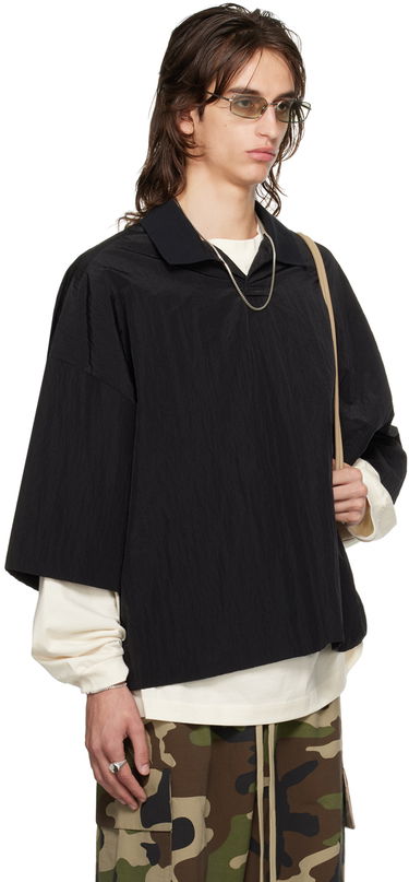Polo tričko Fear of God ESSENTIALS Logo Patch Polo Čierna | 186BT244120F, 1