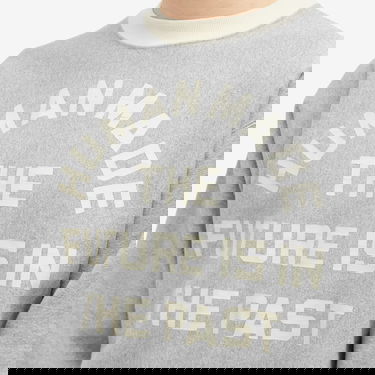 Sveter Human Made Contrast Sweatshirt 'The Future Is In The Past' Šedá | HM27CS022-G, 5