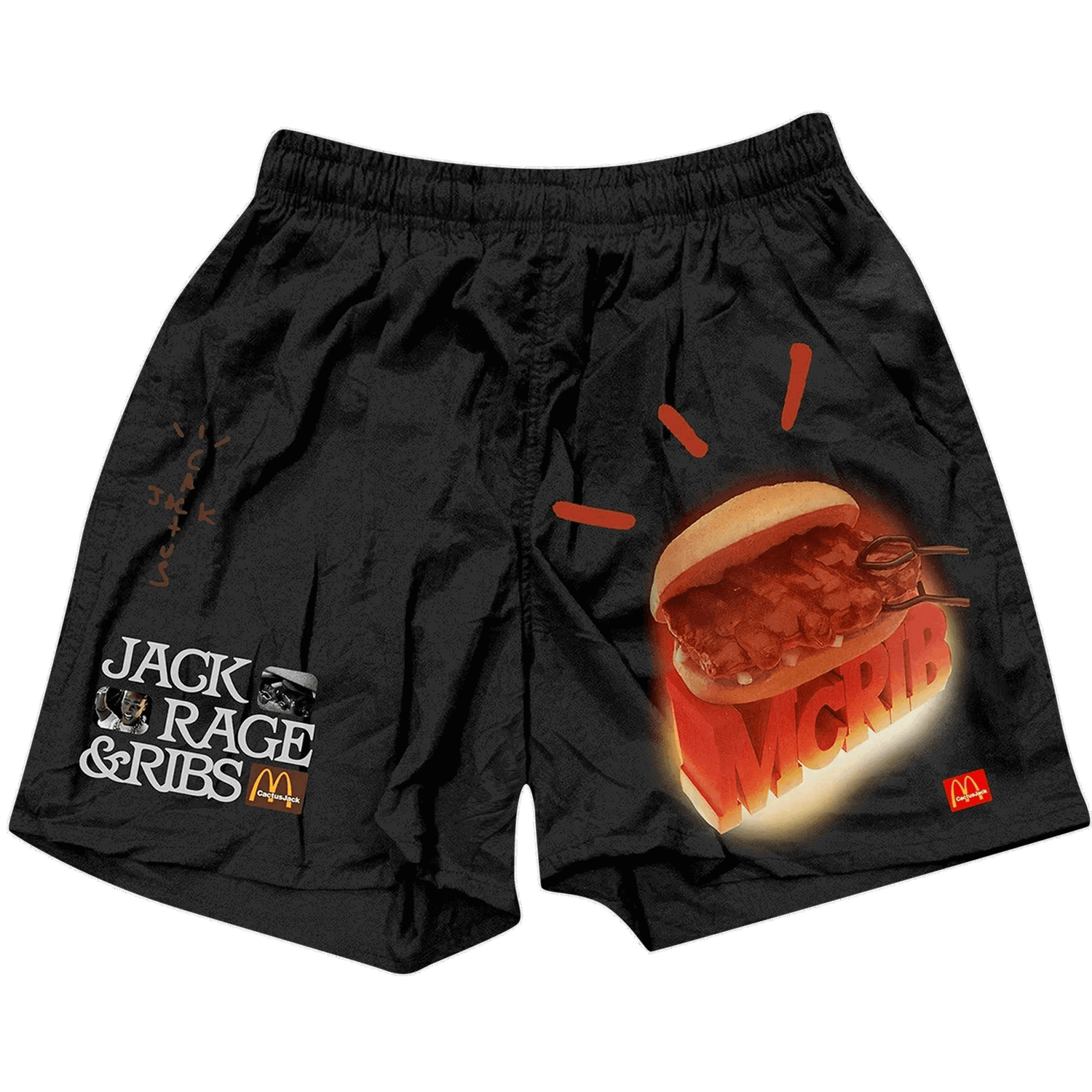Šortky Cactus Jack by Travis Scott McDonald's x McRib Shorts Čierna | CJMD BS164 BLAC, 0