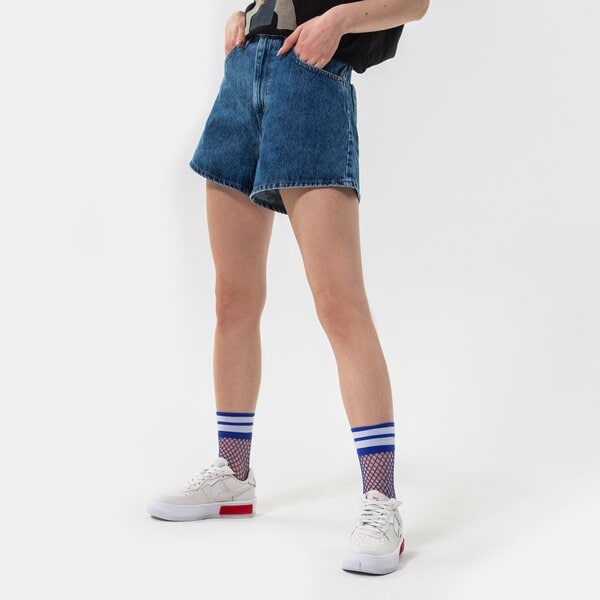 Šortky Levi's High Waisted Mom Short Navy | A1965-0001, 0