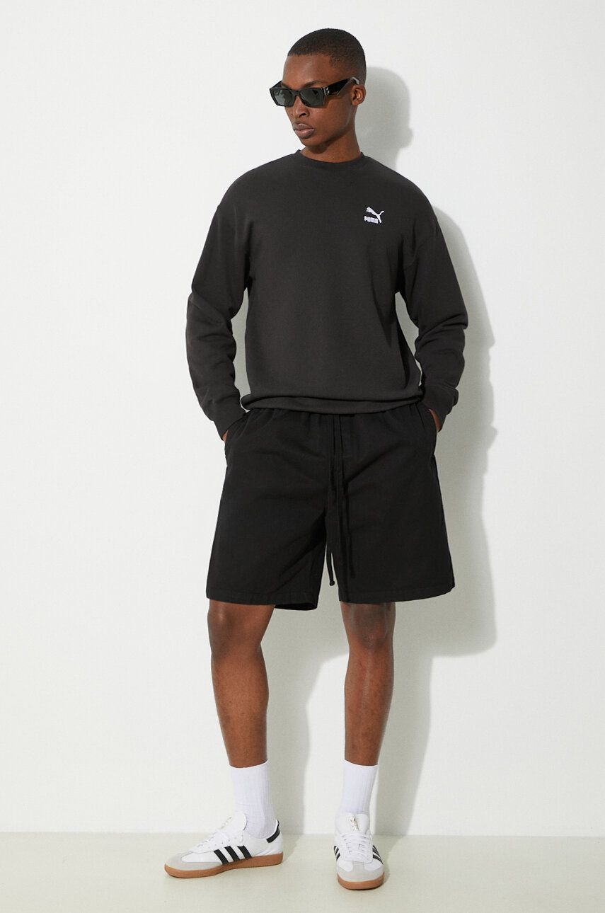 Mikina Puma Puma Better Classics Crewneck Sweatshirt Čierna | 624244, 1