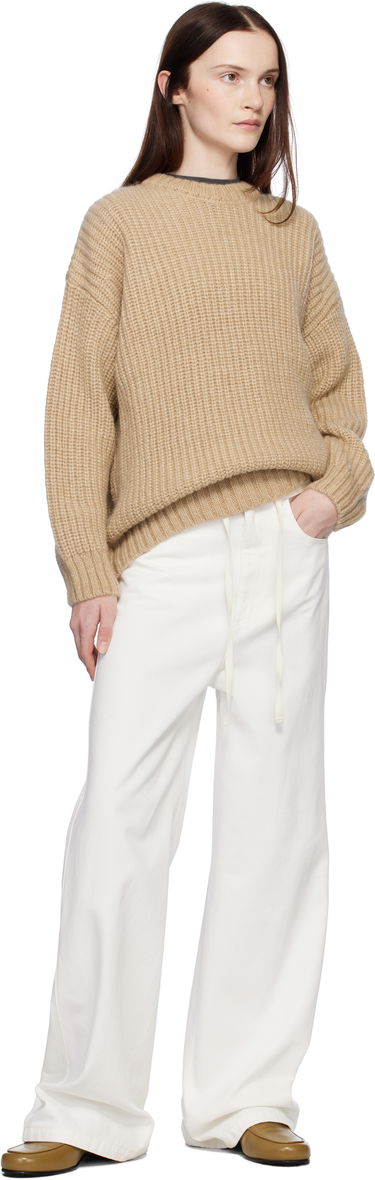 Sveter Anine Bing ANINE BING Sydney Knit Sweater Béžová | A-09-0277-220, 3