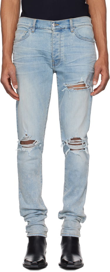 Džínsy AMIRI AMIRI MX1 Distressed Slim Jeans Modrá | AMDNSY1148, 0
