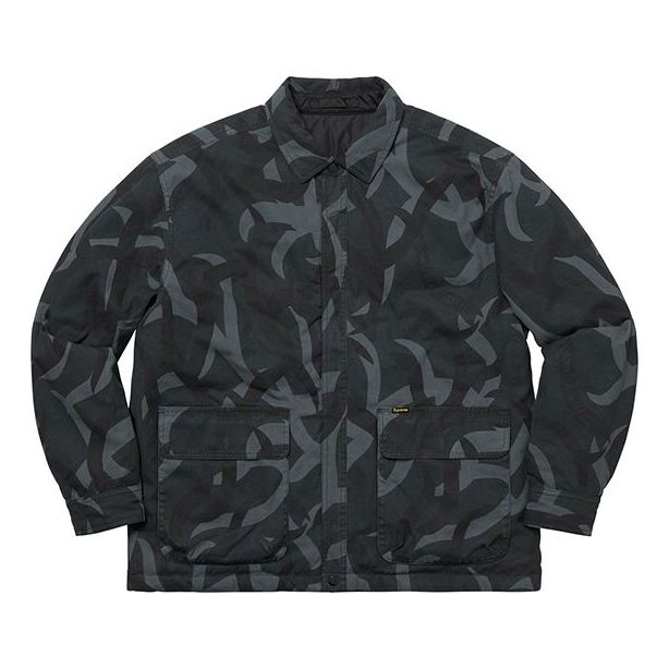 Vetrovka Supreme Reversible Puffy Work Jacket by Supreme FW19 Čierna | SUP-FW19-793