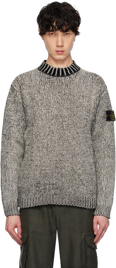 Sveter Stone Island Stone Island Crewneck Cotton Chenille Sweater Šedá | K1S15 5100048 S00Z1, 0