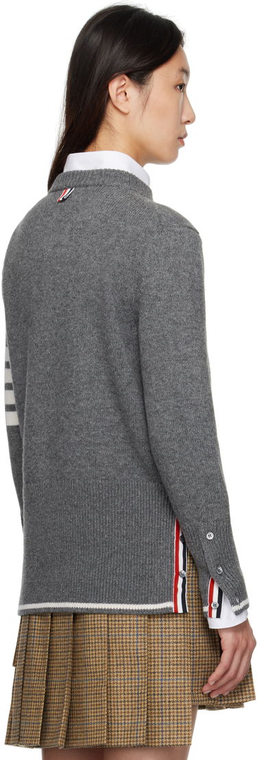 Sveter Thom Browne Thom Browne Merino Wool Geese Intarsia Sweater Šedá | FKA499A-Y1029, 2