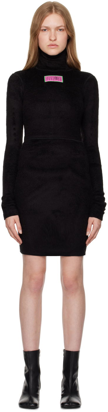 Šaty Maison Margiela Furry Jersey Mini Dress Čierna | S62DD0033 M20045, 0