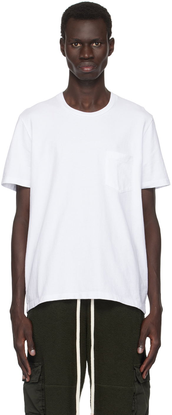 Tričko LES TIEN Les Tien Heavyweight Classic Pocket Tee Biela | HV-2002, 0