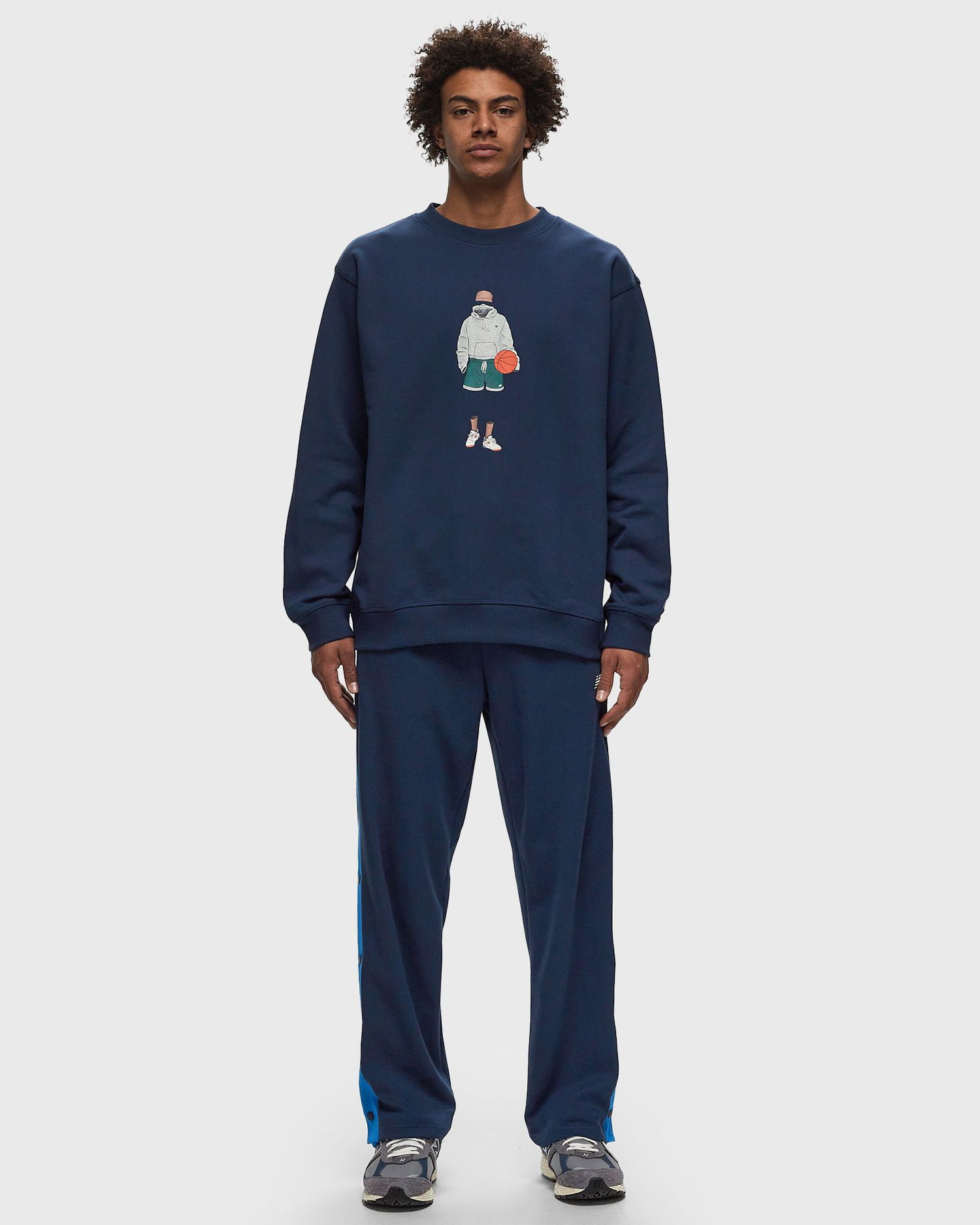 Mikina New Balance Athletics Sport Style Relaxed Crew Navy | MT41538-NNY, 1