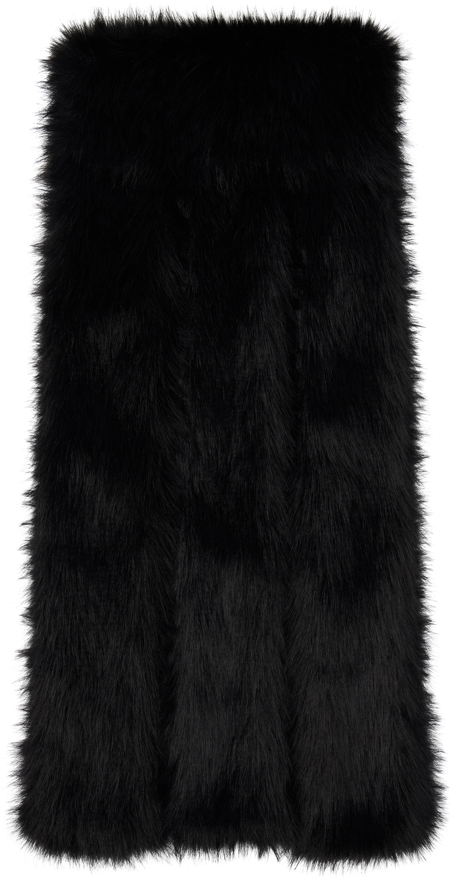 Šál Simone Rocha Simone Rocha Triple Slit Faux Fur Scarf Čierna | 1038 1090, 0