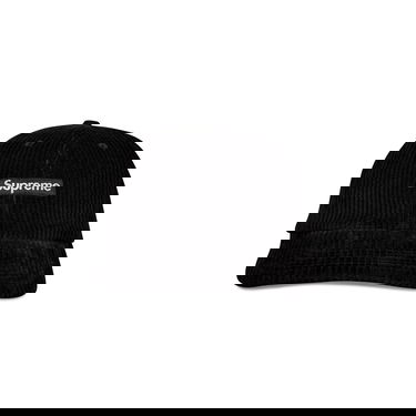 Šiltovka Supreme Ripple Corduroy Small Box 6-Panel Čierna | FW20H89 BLACK, 1