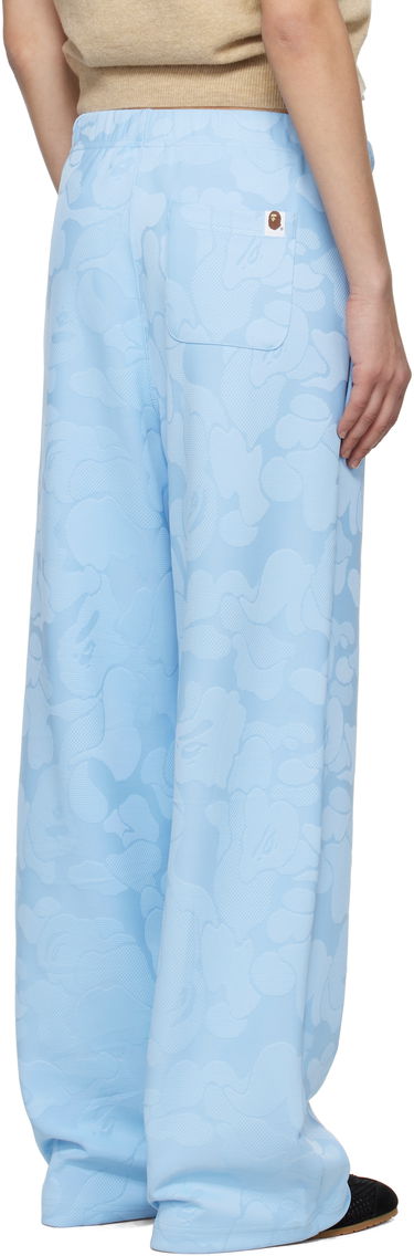 Tepláky BAPE A Bathing Ape Camo Jacquard One Point Wide Lounge Pants Modrá | 001PTL302005L, 2