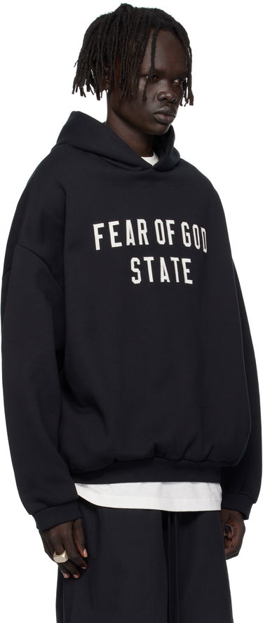 Mikina Fear of God Fear of God ESSENTIALS 90s Fit Fleece Hoodie Čierna | 192SP256210F, 1
