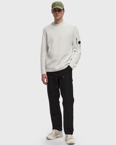 Sveter C.P. Company Fleece Knit Crewneck Pullover Biela | 17CMKN212A006170A-M12, 1