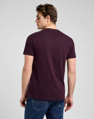 Tričko Lee Slim Ultimate Pocket Tee XXL Vínová | 112370495, 0