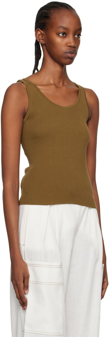 Tielko Max Mara Show Ribbed Tank Top Zelené | 2313610232600 MM12117, 3