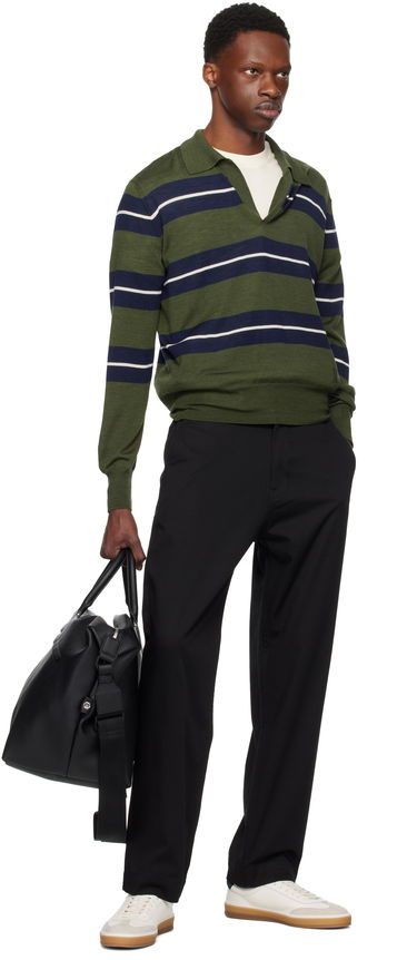 Nohavice BOSS BOSS Logo Patch Straight Leg Trousers Čierna | 50545304, 3