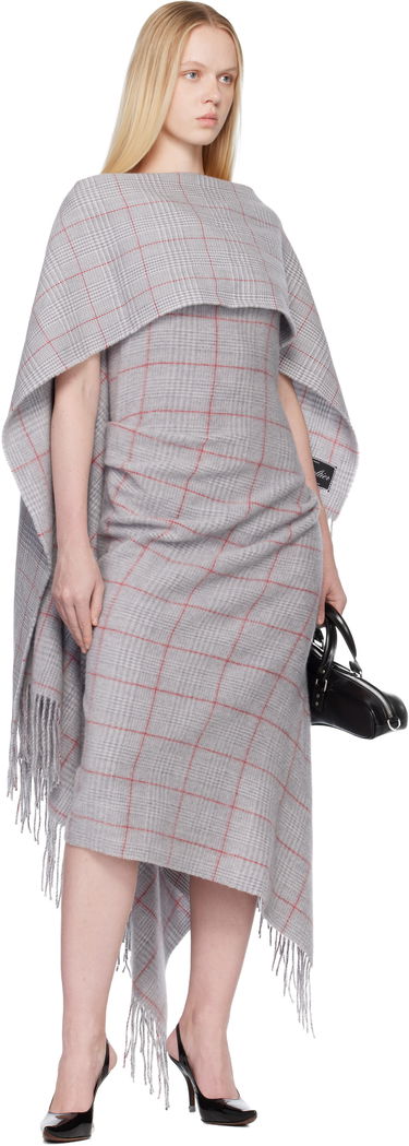 Šaty Jean Paul Gaultier Jean Paul Gaultier Wool Scarf Maxi Dress Šedá | 25/04-W-DR083-W047-080230, 3