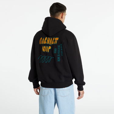 Mikina Carhartt WIP Hooded Signature Sweat Black Čierna | I032164.89XX, 2