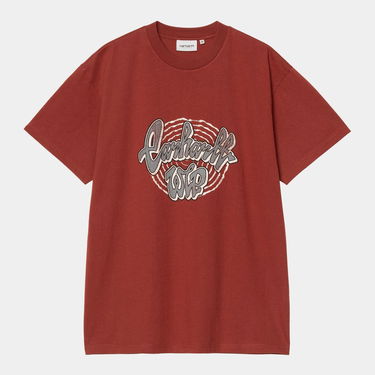 Tričko Carhartt WIP S/S Chedda T-Shirt heavy stone wash Vínová | I035428_9, 0