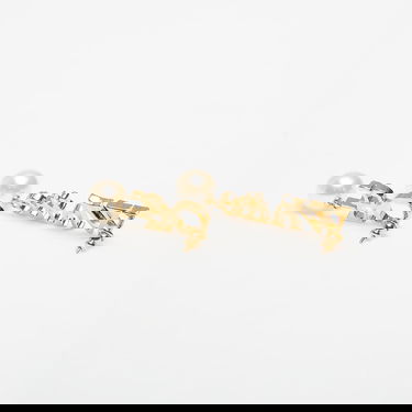 Náušnice Off-White Off-White Logo Earrings with Pearls and Rhinestones Metalická | OWOD298C99MET0017601, 1