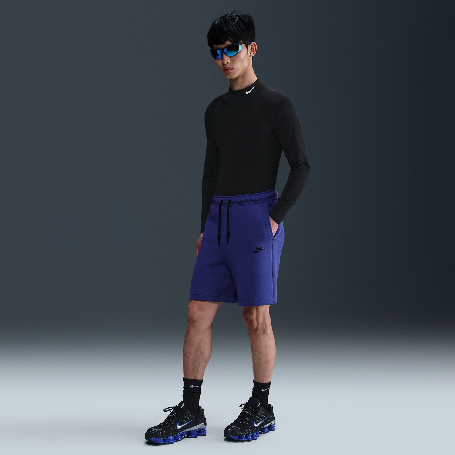 Šortky Nike Sportswear Tech Fleece Shorts Modrá | FB8171-539, 0