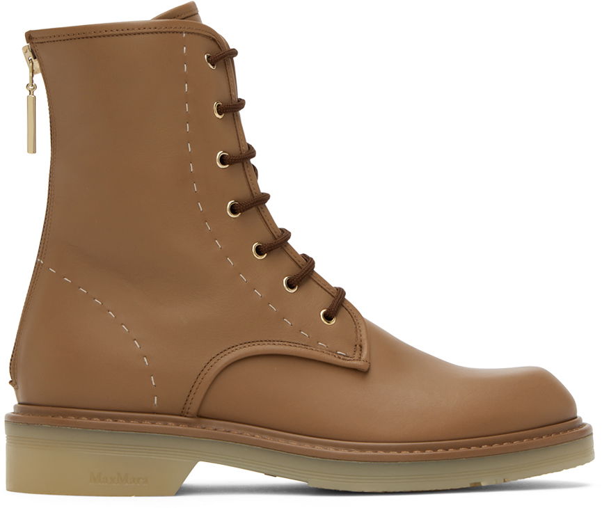Oblečenie Max Mara Max Mara Urban Combat Boots Hnedá | 2347960137600 MM81246, 0