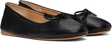 Tenisky a topánky JW Anderson JW Anderson Round-Toe Leather Ballerinas Čierna | BL0031-LA0323, 3