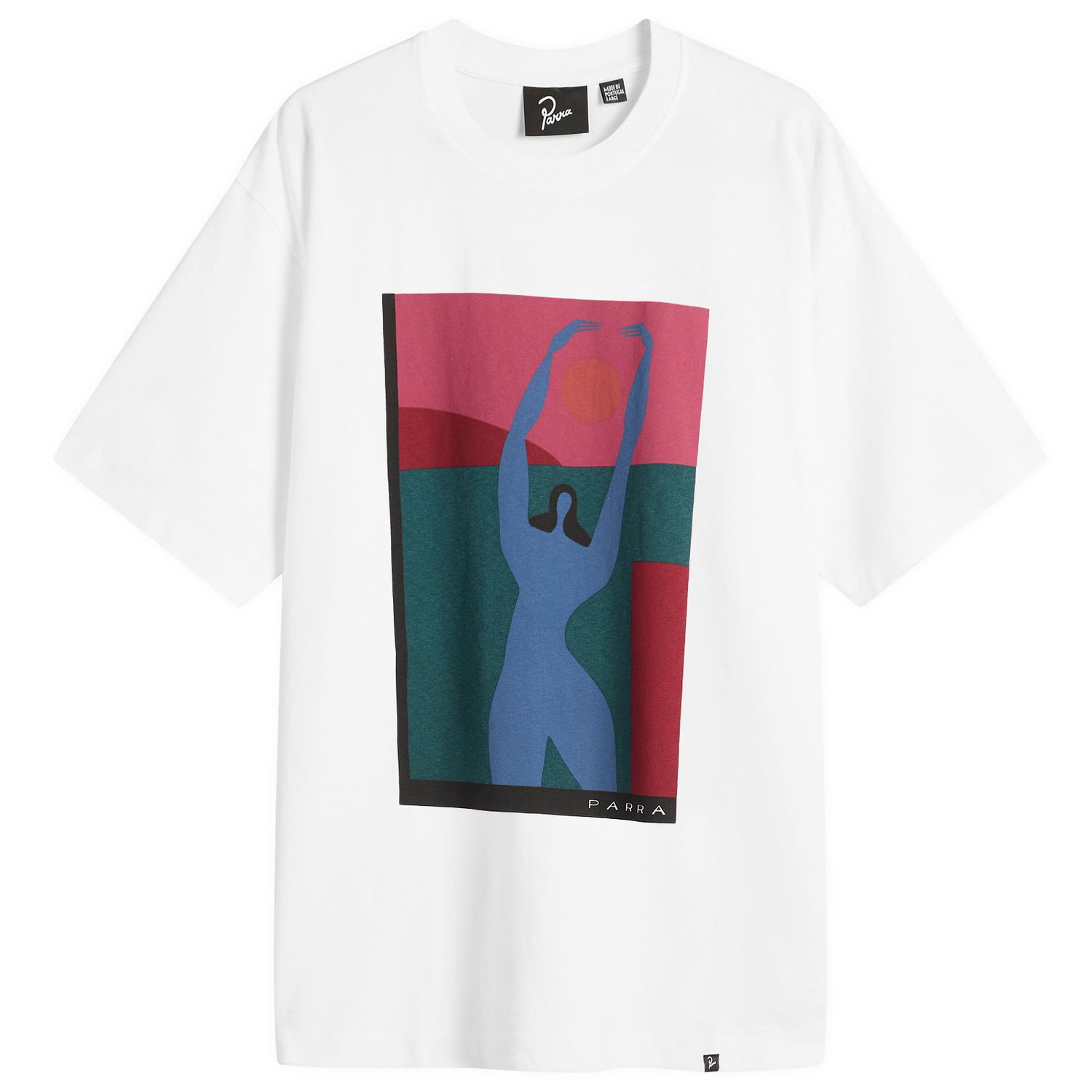 Tričko By Parra Protect The Sun Graphic T-Shirt Biela | 54400-WHT, 1