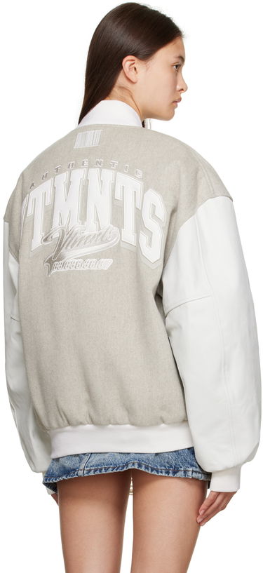Bomber bunda VETEMENTS VTMNTS Appliqué Bomber Jacket Šedá | VL16JA380O, 2