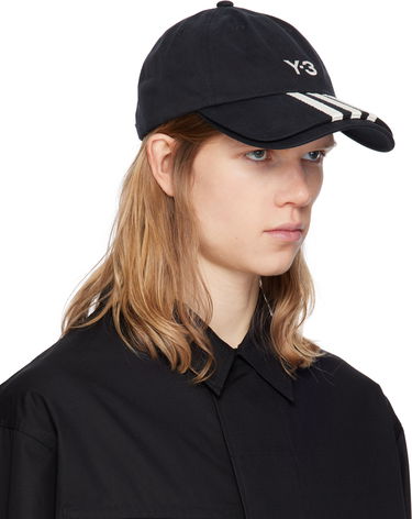Šiltovka Y-3 Y-3 3-Stripes Baseball Cap Čierna | JN7183, 1
