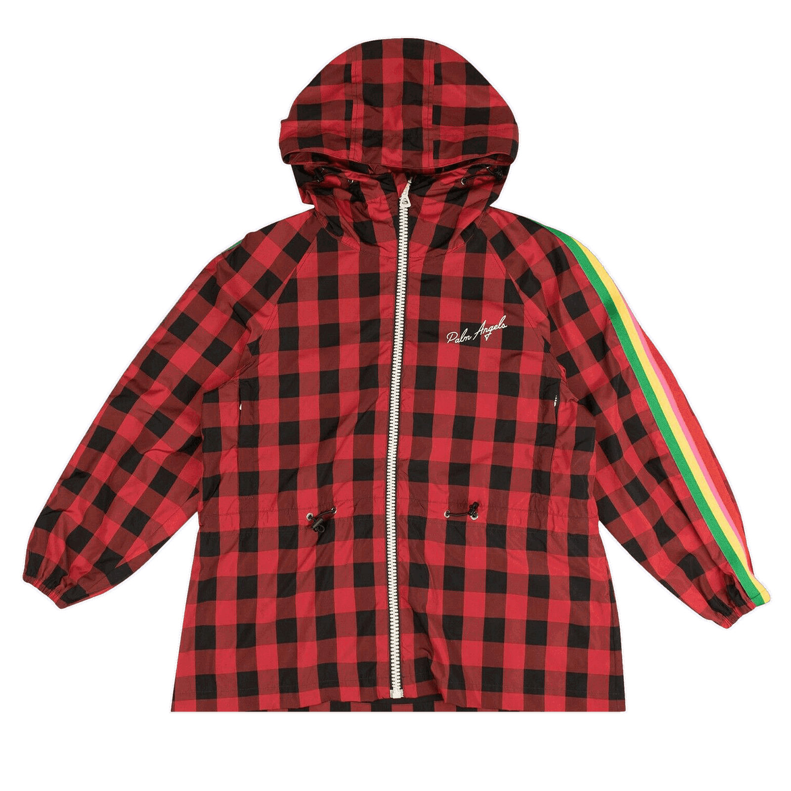 Buffalo Plaid Multicolor Stripe Windbreaker