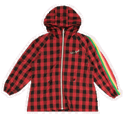 Buffalo Plaid Multicolor Stripe Windbreaker