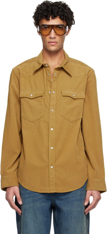 Košeľa ISABEL MARANT Vasco Corduroy Western Shirt Hnedá | CH0214HA-C1I10H, 0