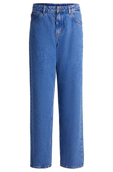 Džínsy BOSS Relaxed Fit Stonewashed Jeans Modrá | 50517262, 0