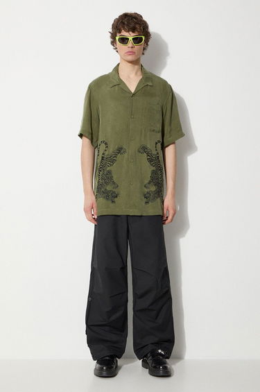 Košeľa Maharishi Maharishi Take Tora Relaxed Fit Shirt Zelené | 5100.OLIVE, 1