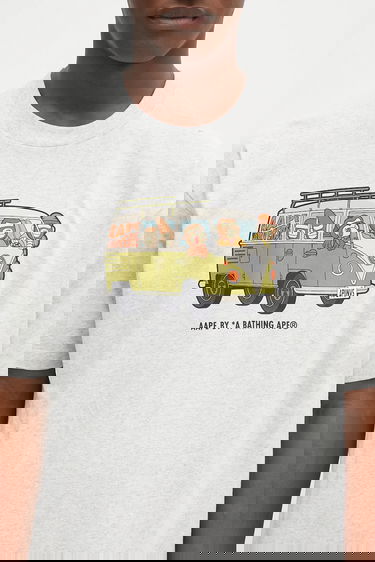 Tričko AAPE by A Bathing Ape AAPE Theme Aaper Graphic T-Shirt Šedá | AAPTEM1617XAO, 3