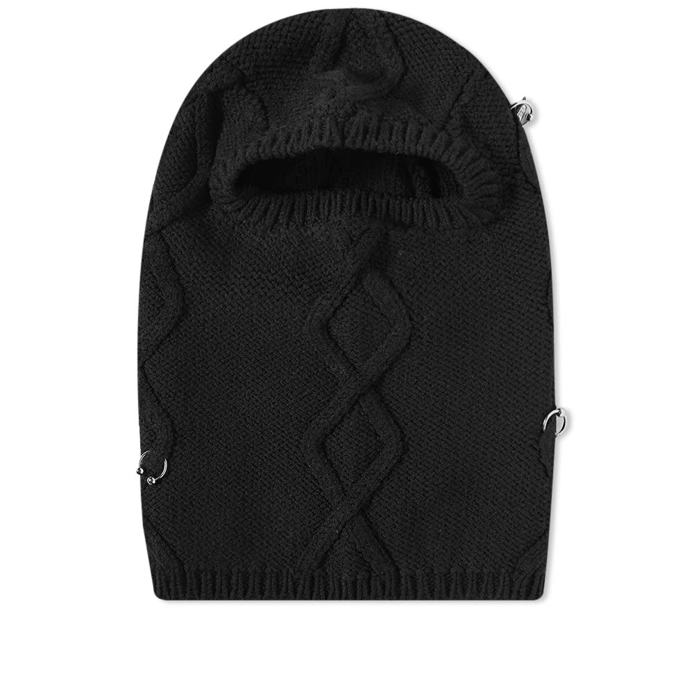 Sveter 032C 032c Highland Cable Knit Balaclava Čierna | FW22-A-0041, 0