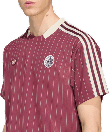 Dres adidas Performance Ajax Amsterdam Terrace Icons Soccer Jersey Vínová | JM7348, 3