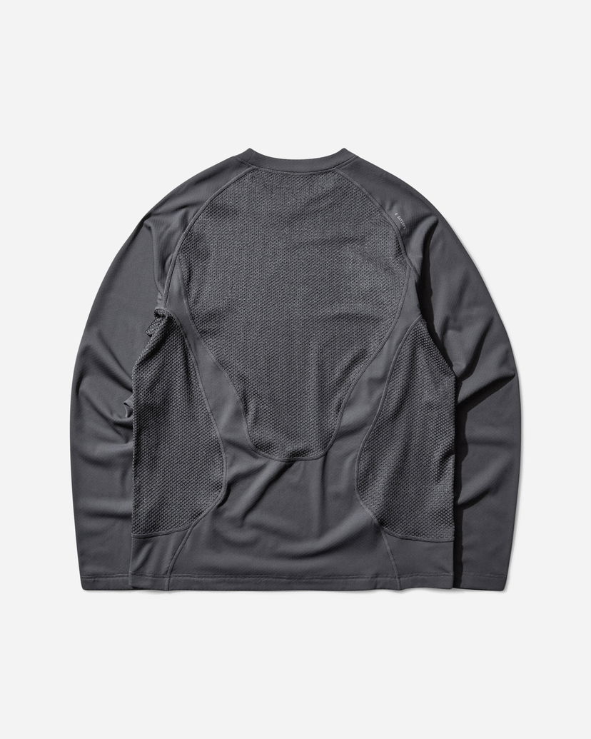 Tričko Satisfy FuzzFleece Octa Longsleeve T-Shirt Šedá | 11063 88201