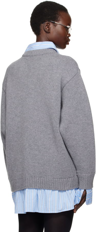 Sveter Balenciaga Layered Shirt V-Neck Sweater Šedá | 809510 T1712, 2
