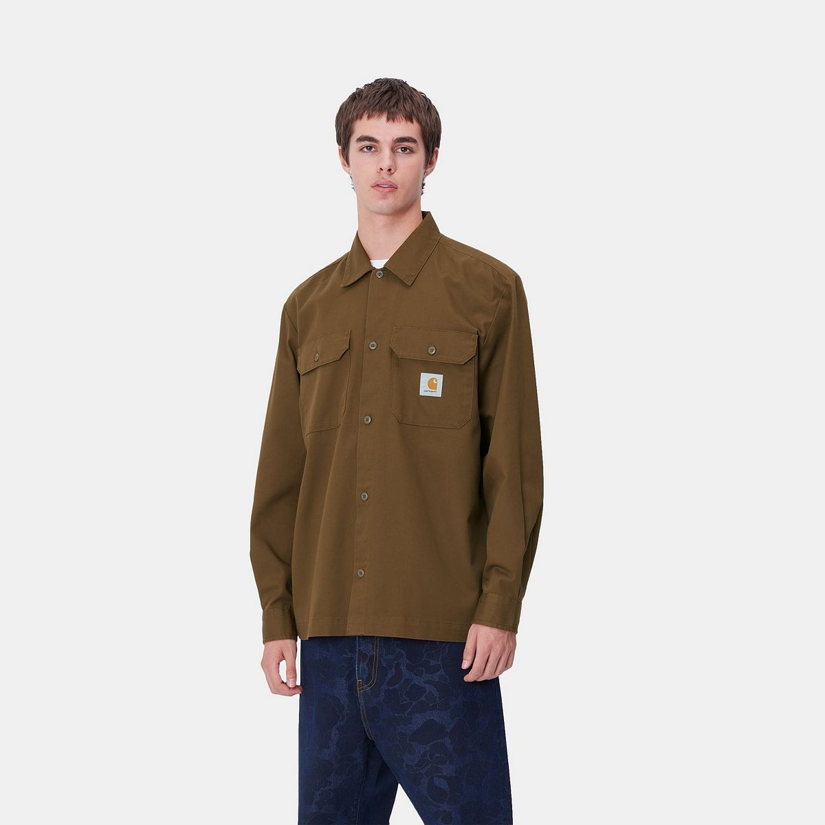 Košeľa Carhartt WIP Long Sleeve Craft Shirt Hnedá | I033814_9, 0